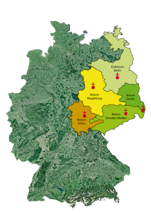 Bistumskarte Deutschland